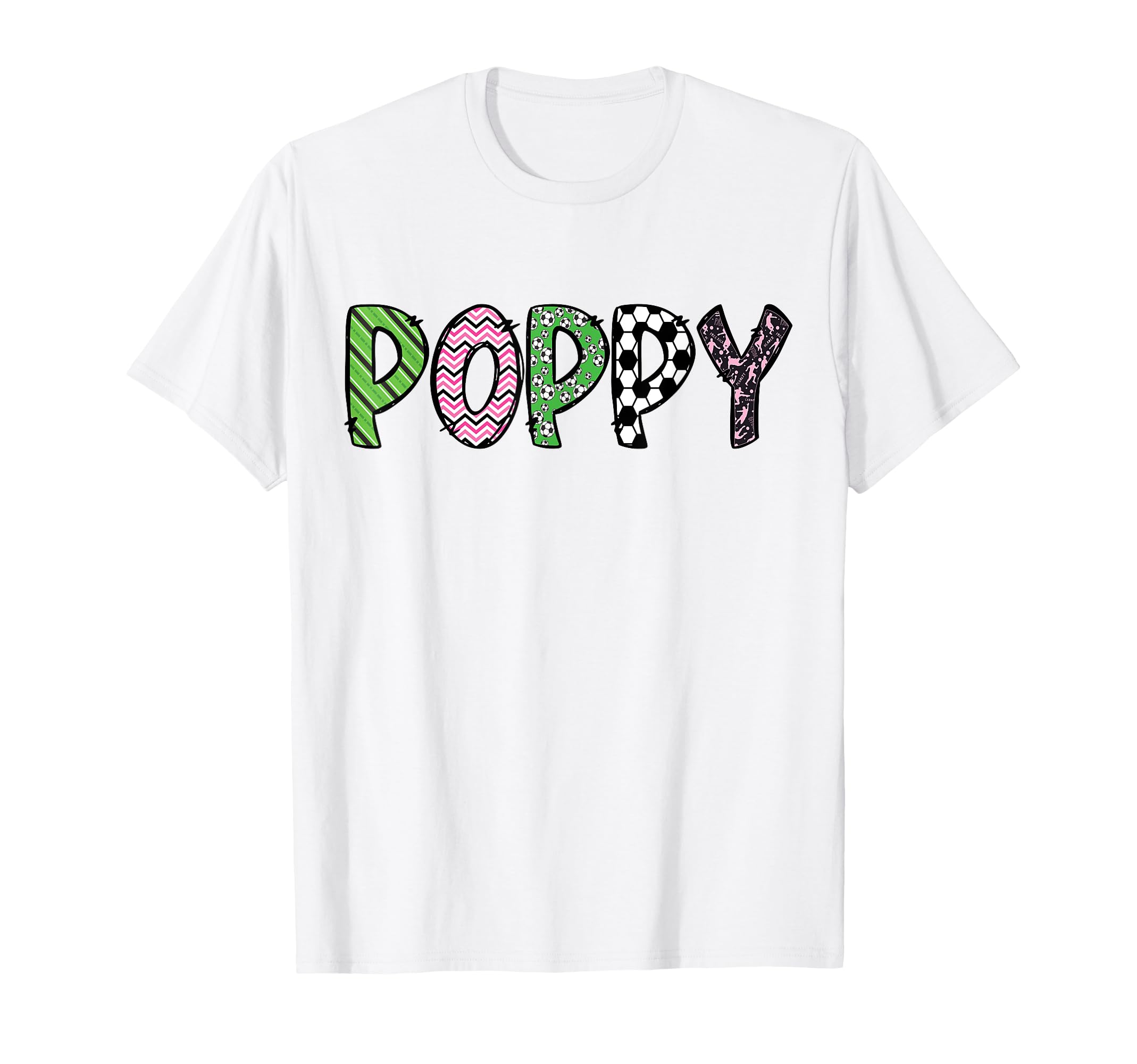 Soccer Poppy Funny Soccer Birthday T-Shirt - Minimalist Print Men Women