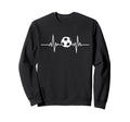 Soccer Heartbeat Soccer Ball Heartbeat Sweatshirt - Novelty Apparel Unisex