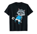 Raccoon Whisperer Goalkeeper Striker T-Shirt - Custom Art Print for Adults