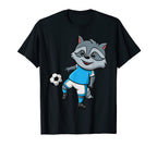 Raccoon Whisperer Goalkeeper Striker T-Shirt - Custom Art Print for Adults