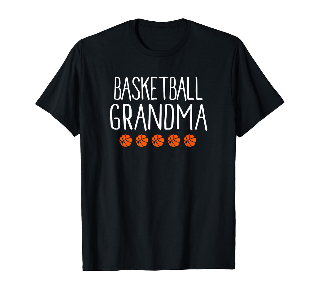 Basketball Grandma Sports Black Short T-Shirt - Custom Art Print Unisex