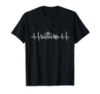 Soccer Hearbeat Soccer Life T-Shirt - Casual Everyday Wear Men Women