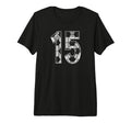 Soccer Number 15 Favorite Player 15 T-Shirt - Fun Novelty Design Unisex