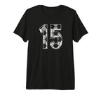 Soccer Number 15 Favorite Player 15 T-Shirt - Fun Novelty Design Unisex