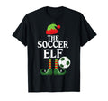 Soccer Elf Family Group Matching Party T-Shirt - Graphic Print for Adults