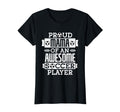 Proud Mama Soccer Player Funny Sports T-Shirt - Trendy Graphic for Adults