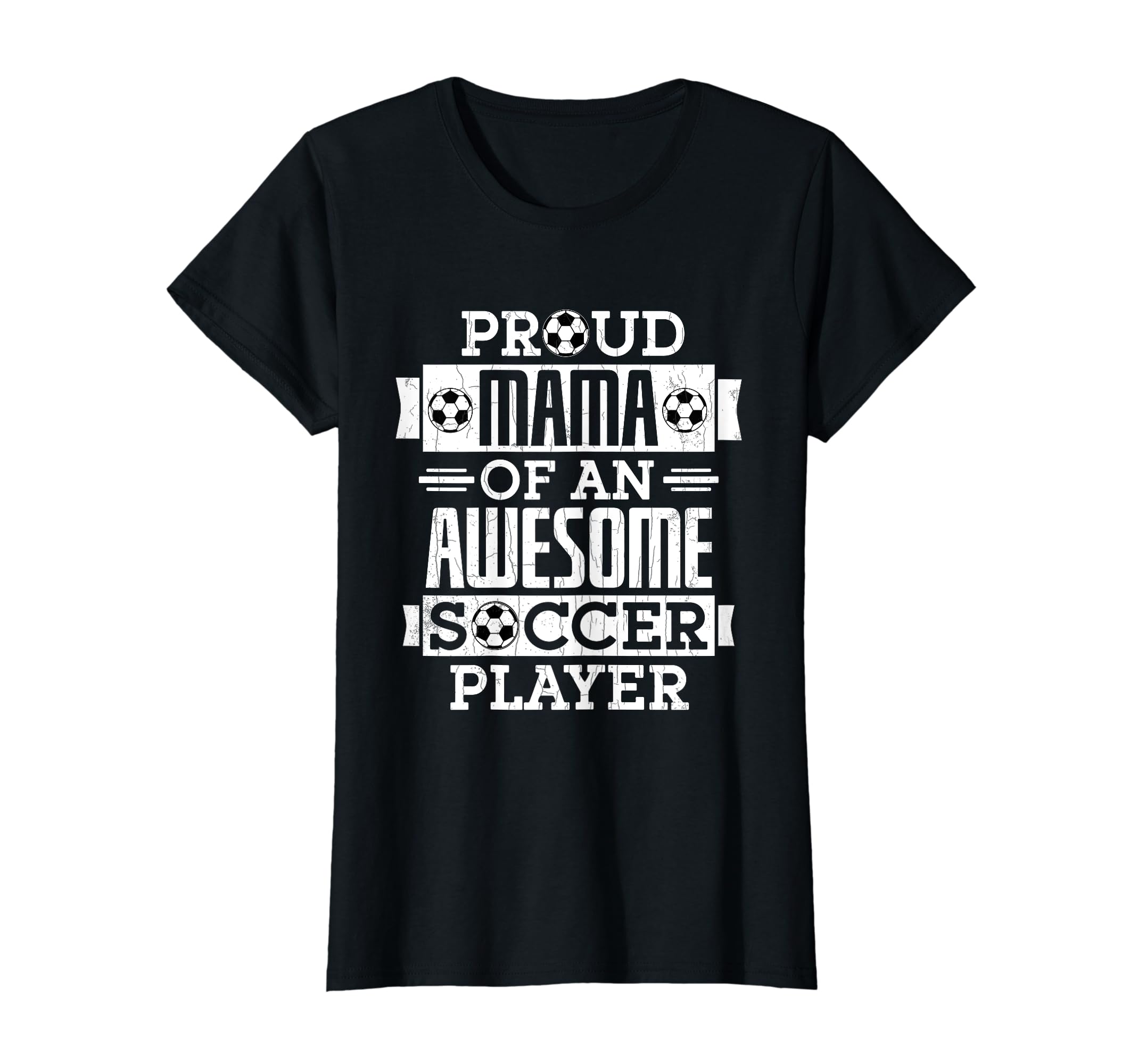 Proud Mama Soccer Player Funny Sports T-Shirt - Trendy Graphic for Adults