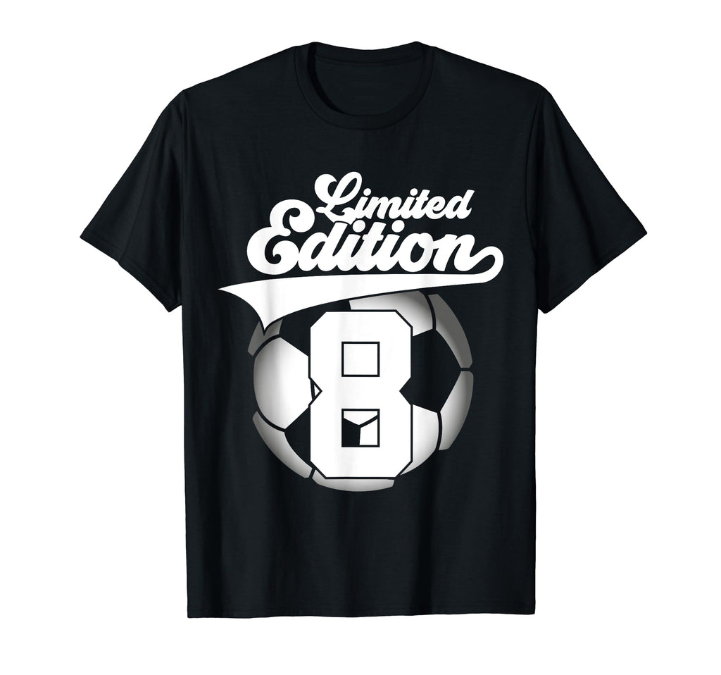 8 Years Football Soccer 8Th Birthday T-Shirt - Fun Novelty Design Men Women