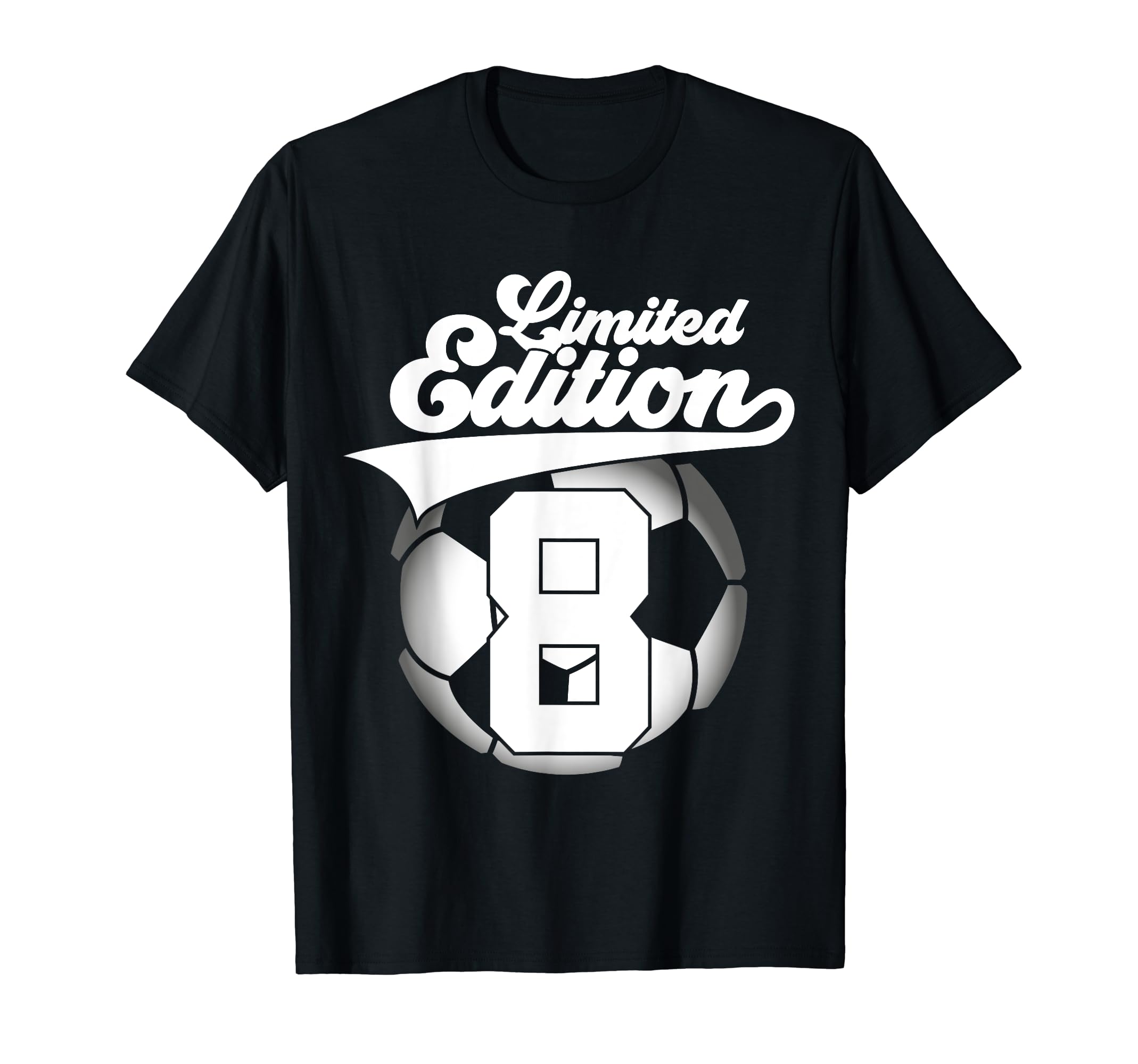 8 Years Football Soccer 8Th Birthday T-Shirt - Fun Novelty Design Men Women