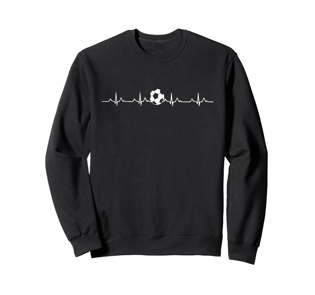 Soccer Heartbeat Soccer Lover Ball Sweatshirt - Graphic Print Men Women