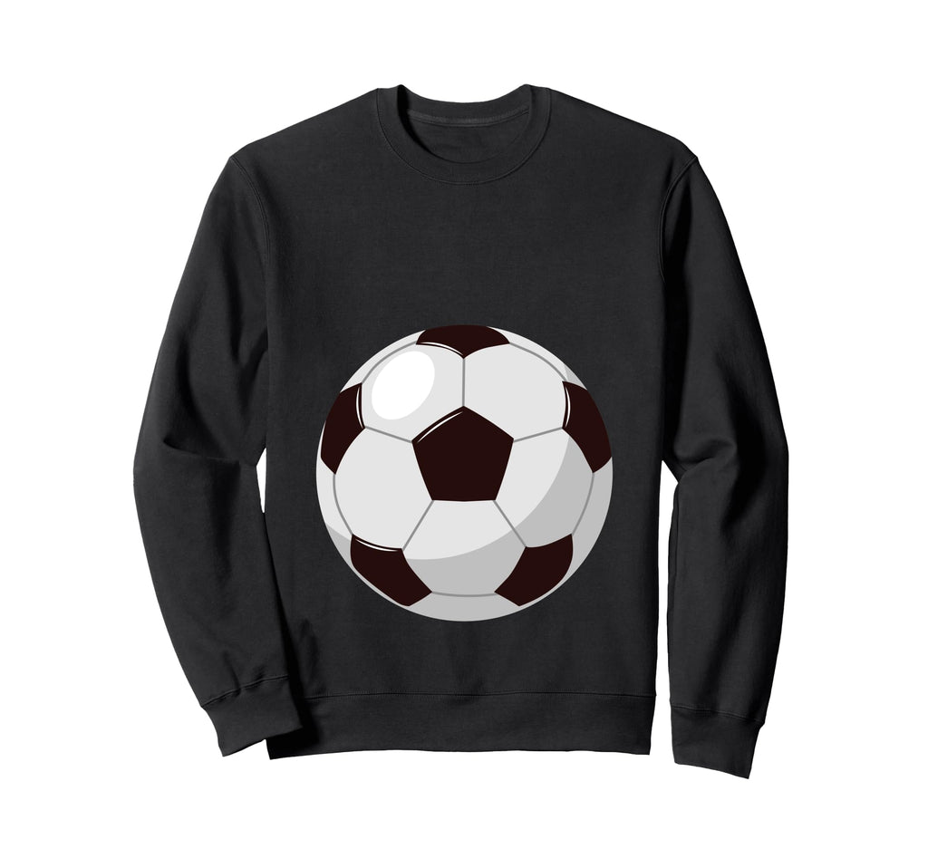 Football Funny Soccer Player Belly Sweatshirt - Graphic Print for Adults