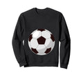 Football Funny Soccer Player Belly Sweatshirt - Graphic Print for Adults
