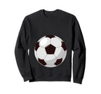 Football Funny Soccer Player Belly Sweatshirt - Graphic Print for Adults