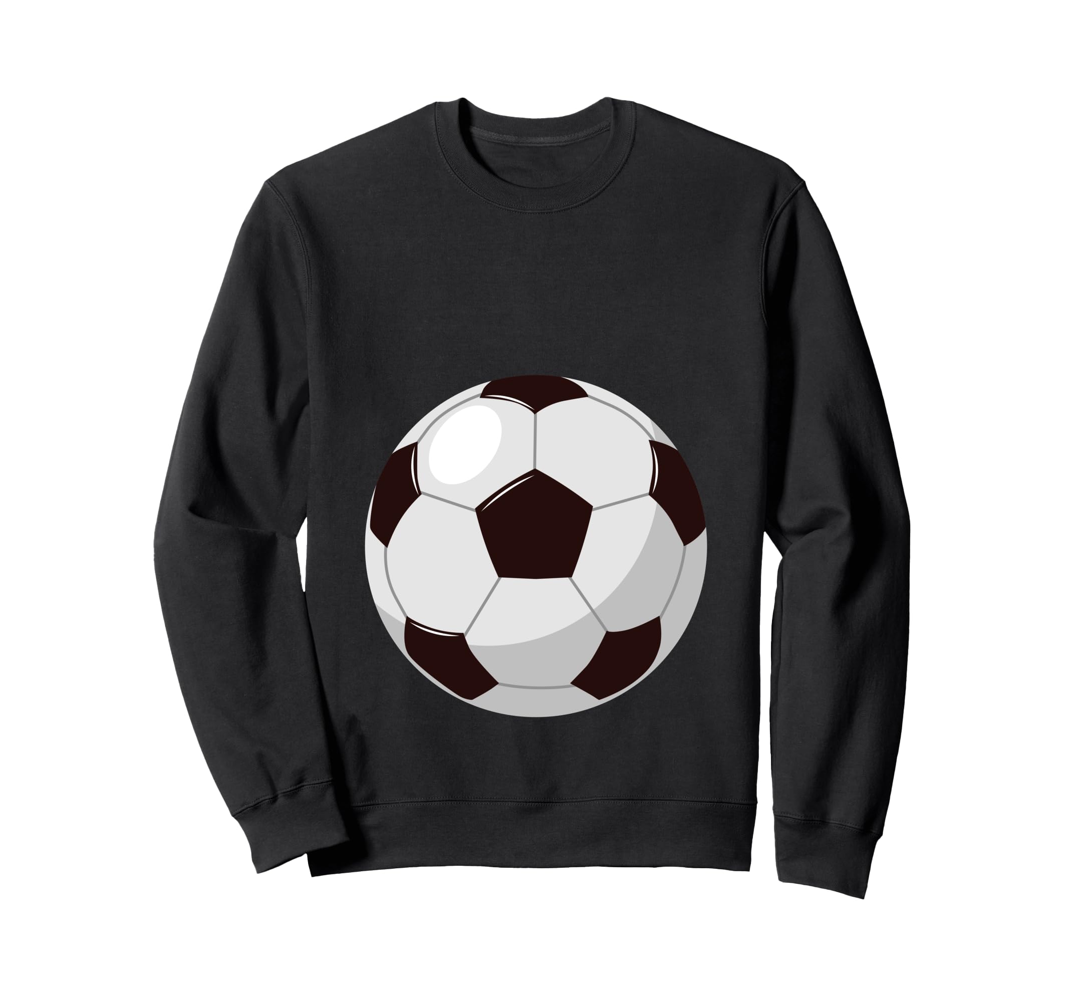 Football Funny Soccer Player Belly Sweatshirt - Graphic Print for Adults