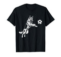 German Shepherd Soccer Player Dog T-Shirt - Aesthetic Graphic for Adults