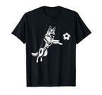 German Shepherd Soccer Player Dog T-Shirt - Aesthetic Graphic for Adults