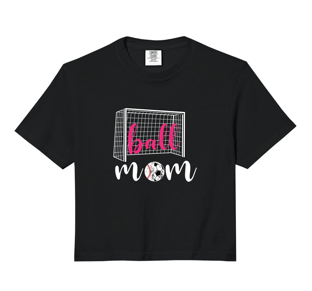 Soccer Mom Ball Football Game Day T-Shirt - Novelty Apparel for Adults