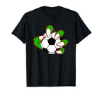 Monster Claw Soccer Ball Sports Lover T-Shirt - Trendy Graphic Unisex