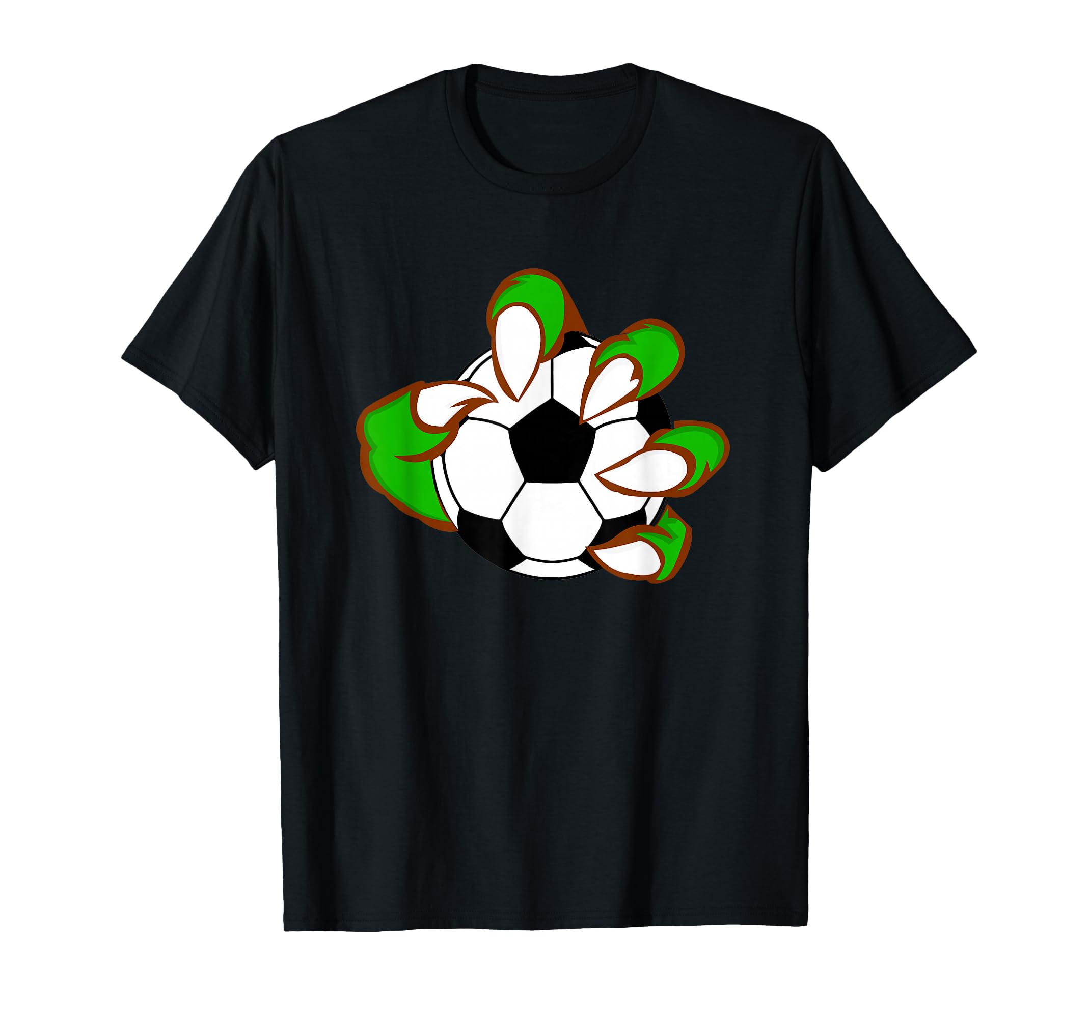 Monster Claw Soccer Ball Sports Lover T-Shirt - Trendy Graphic Unisex