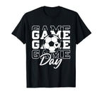 Game Day Soccer Ball Soccer Mom Supporter T-Shirt - Graphic Print Men Women