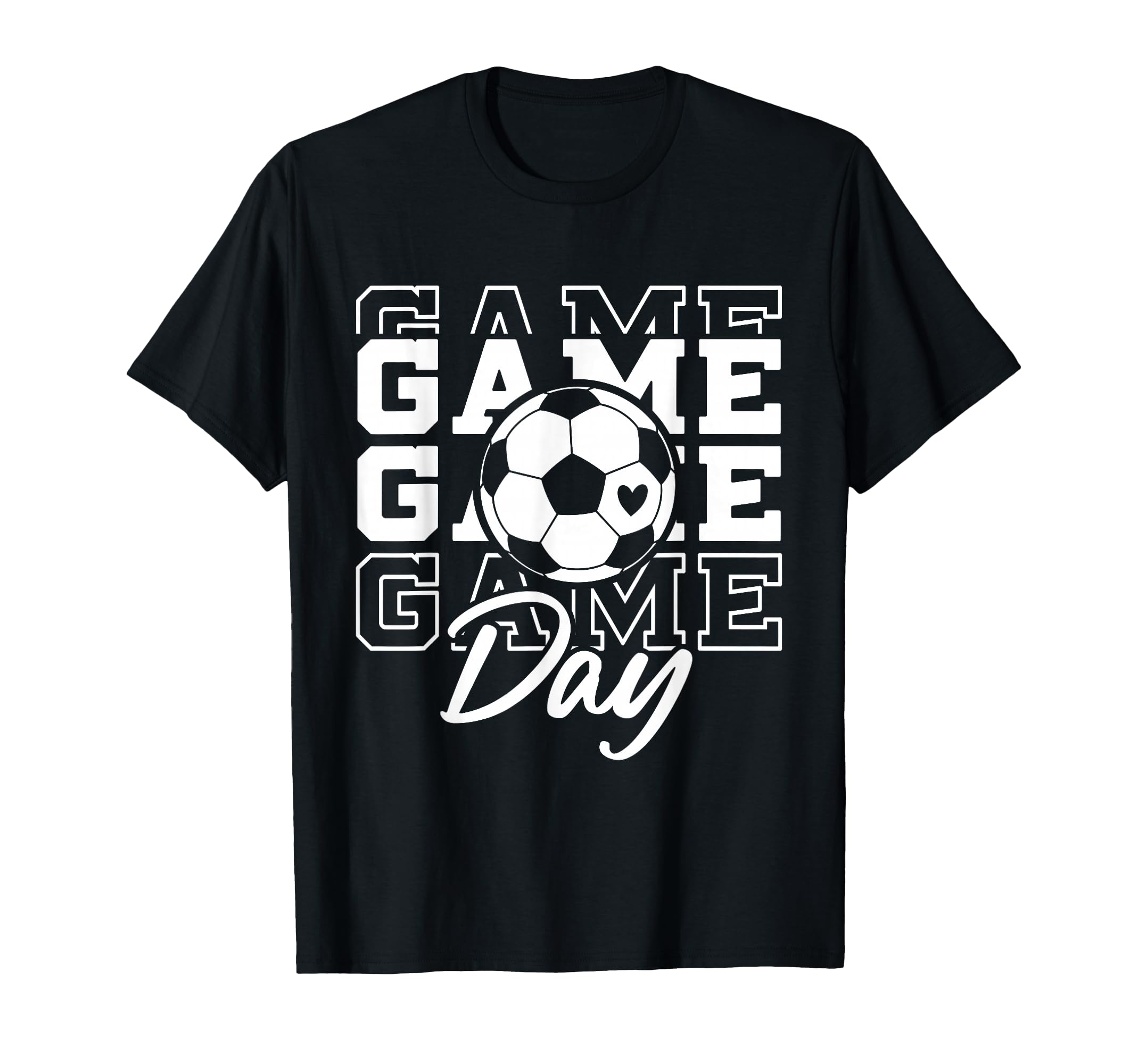 Game Day Soccer Ball Soccer Mom Supporter T-Shirt - Graphic Print Men Women