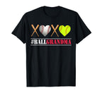 Ball Grandma Softball Grandma T-Shirt - Aesthetic Graphic for Adults