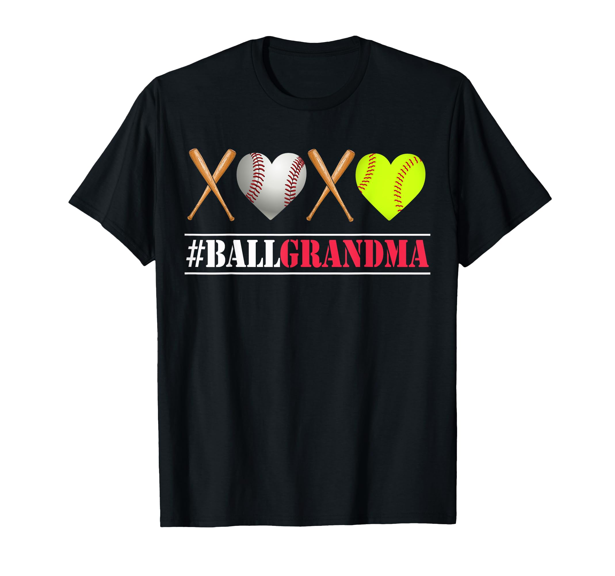 Ball Grandma Softball Grandma T-Shirt - Aesthetic Graphic for Adults
