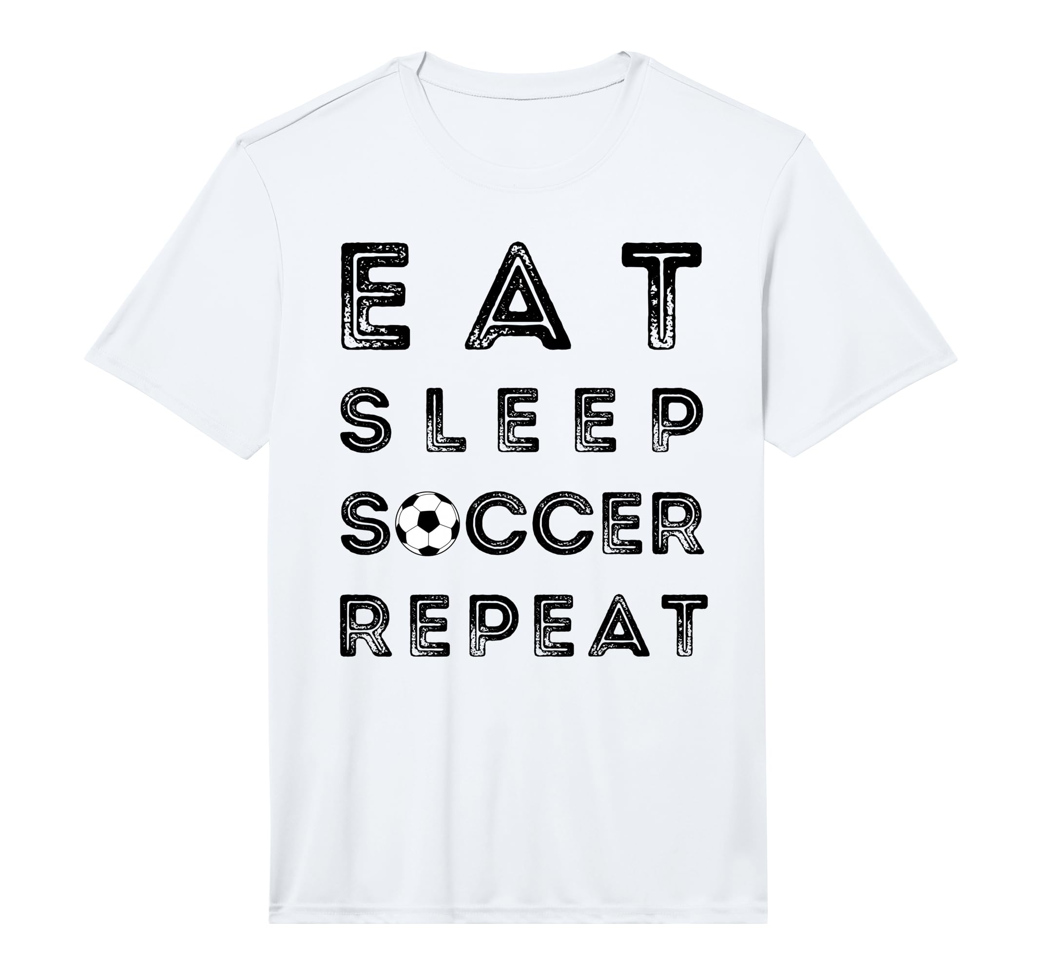 Eat Sleep Soccer Repeat Fans T-Shirt - Casual Everyday Wear Men Women