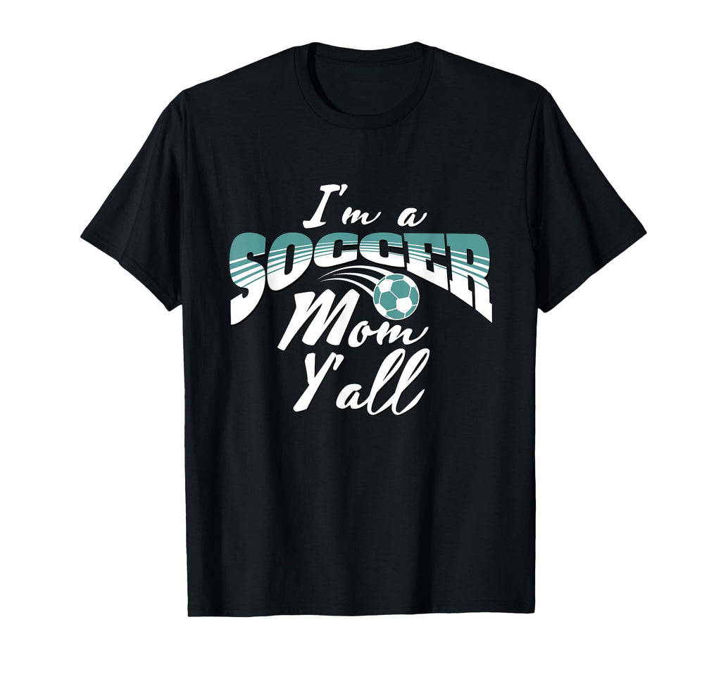 Mom Soccer Lover Soccer Mom Gift Teal T-Shirt - Minimalist Print Unisex