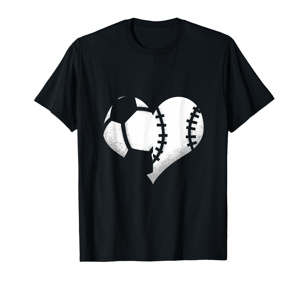 Soccer Baseball Ball Heart Love Sport T-Shirt - Novelty Apparel Men Women