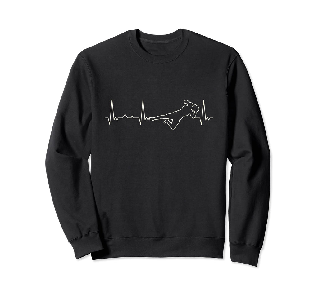 Funny Heartbeat Soccer Goalie Sweatshirt - Casual Everyday Wear Men Women