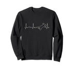 Funny Heartbeat Soccer Goalie Sweatshirt - Casual Everyday Wear Men Women