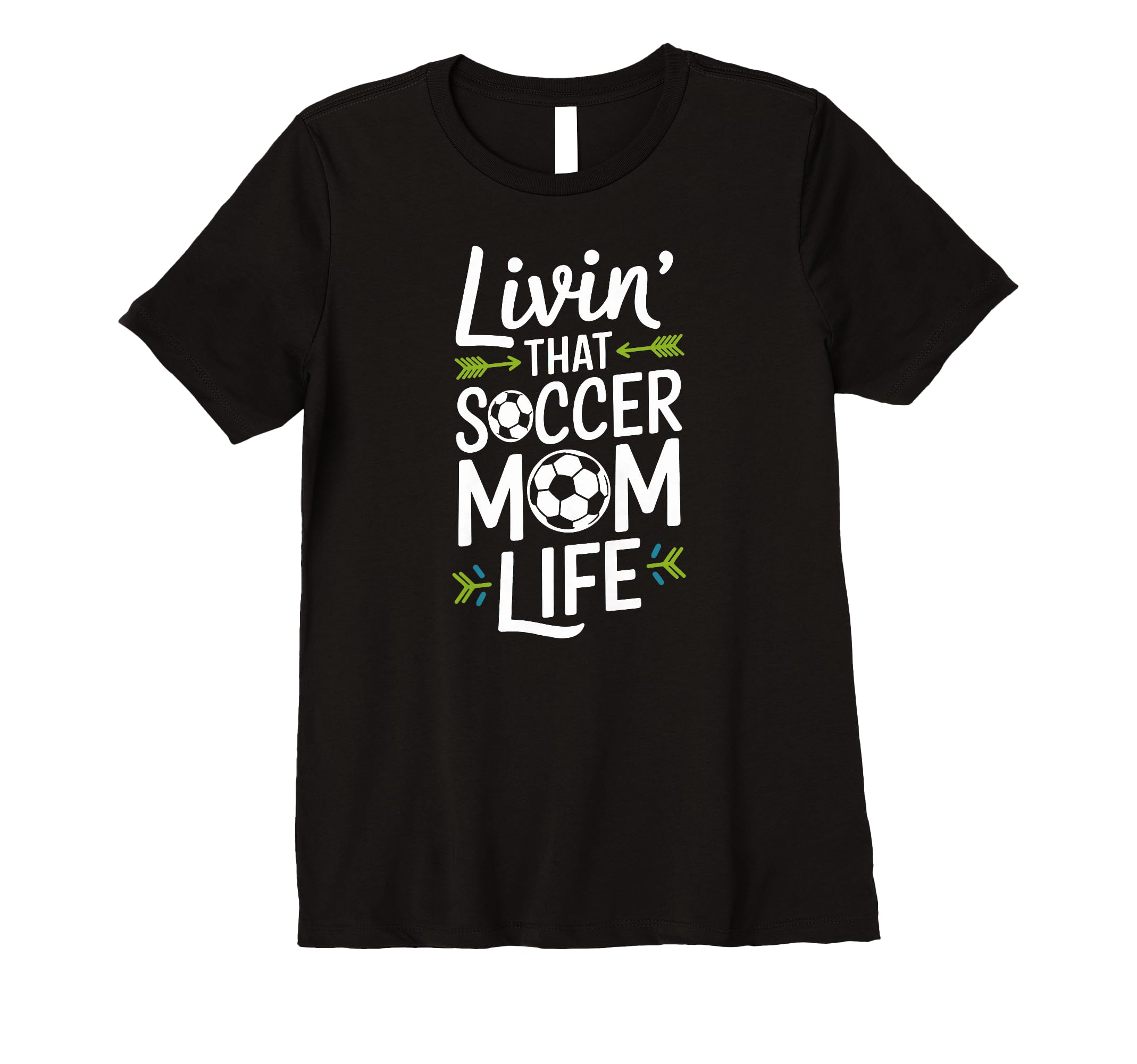 Womens Livin That Soccer Mom Life T-Shirt - Trendy Graphic for Adults