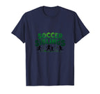 Soccer Siblings Family Teamwork Soccer T-Shirt - Unique Graphic Men Women