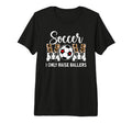 Soccer Mom I Only Raise Ballers Mom T-Shirt - Trendy Graphic for Adults