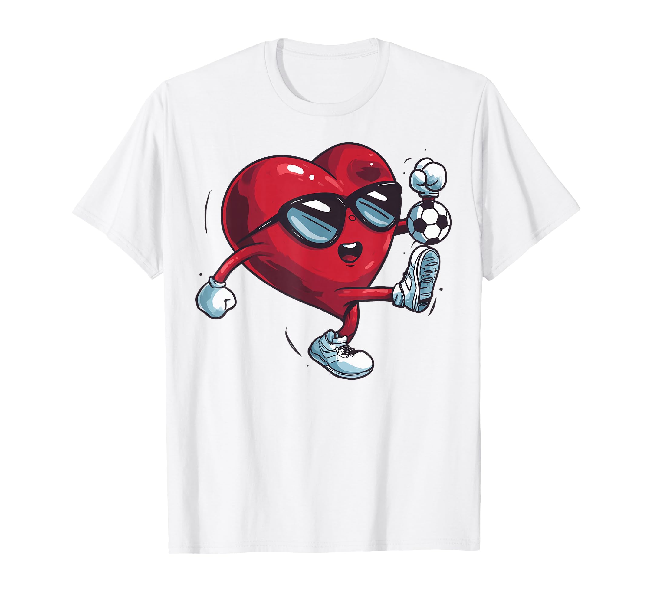 Soccer Heart Player Team Coach T-Shirt - Fun Novelty Design Unisex