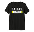 Mens Baller Dad Soccer Softball T-Shirt - Fun Novelty Design for Adults