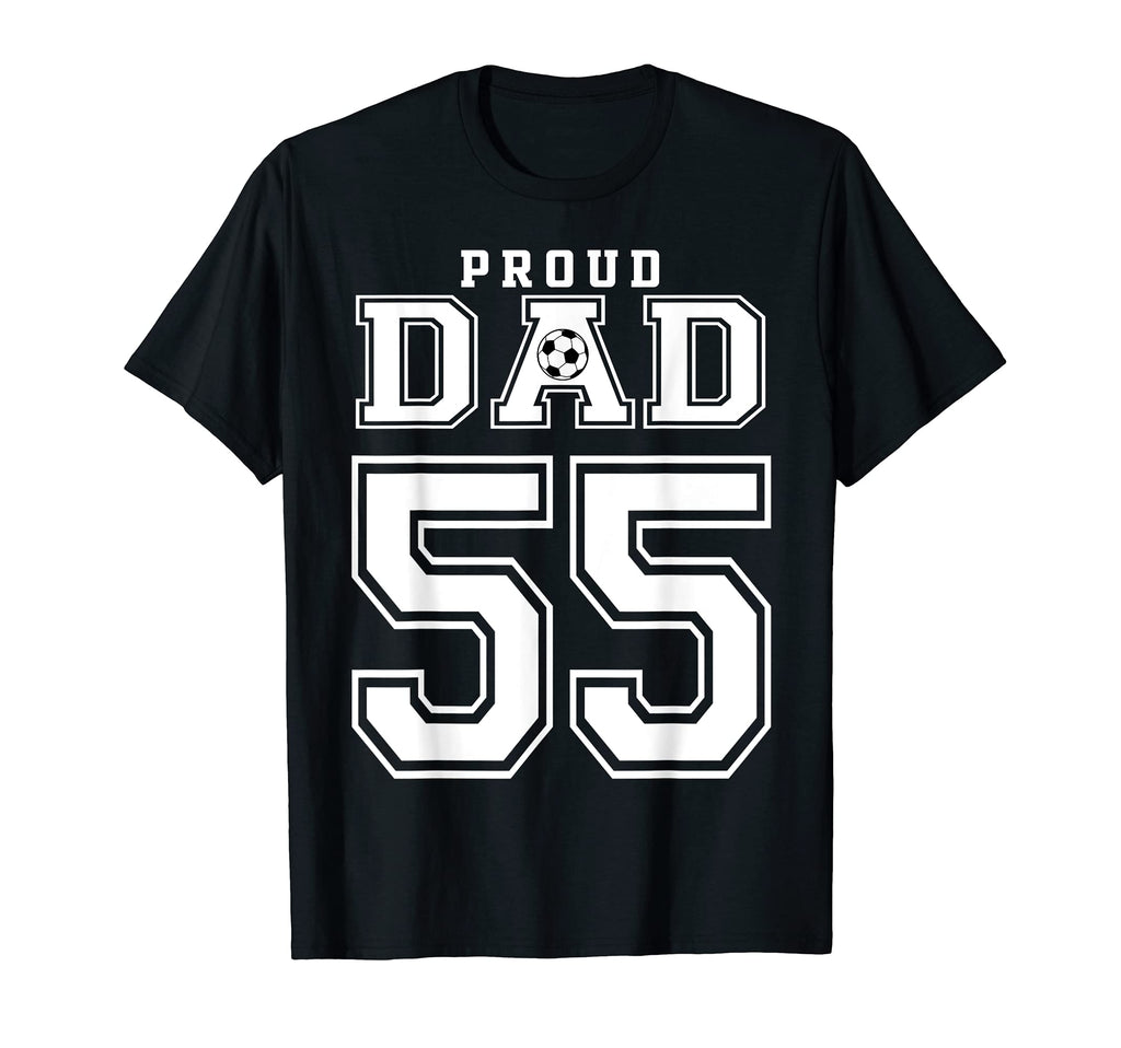 Number 55 Custom Proud Soccer T-Shirt - Fun Novelty Design Men Women