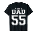 Number 55 Custom Proud Soccer T-Shirt - Fun Novelty Design Men Women