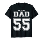 Number 55 Custom Proud Soccer T-Shirt - Fun Novelty Design Men Women