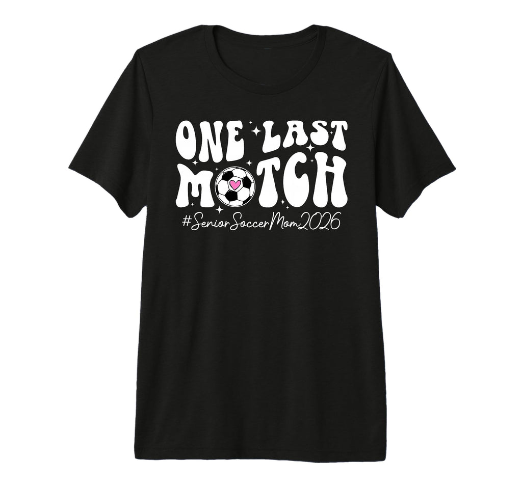 Groovy Soccer Senior Mom 2026 Soccer T-Shirt - Graphic Print Men Women