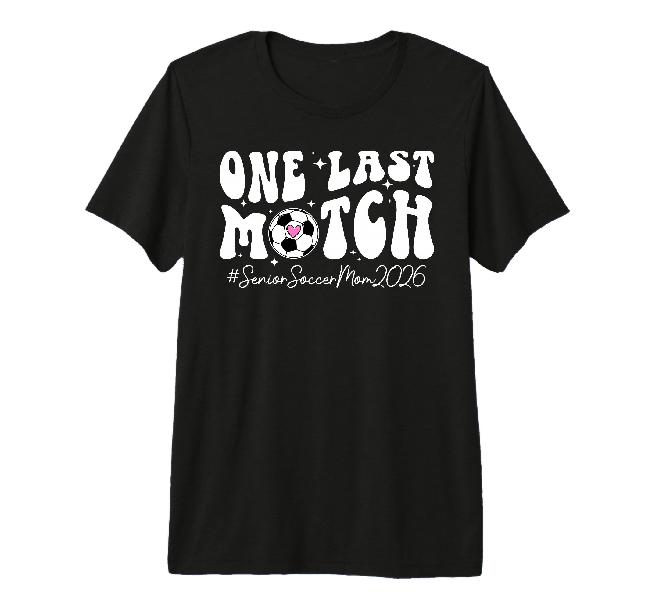 Groovy Soccer Senior Mom 2026 Soccer T-Shirt - Graphic Print Men Women