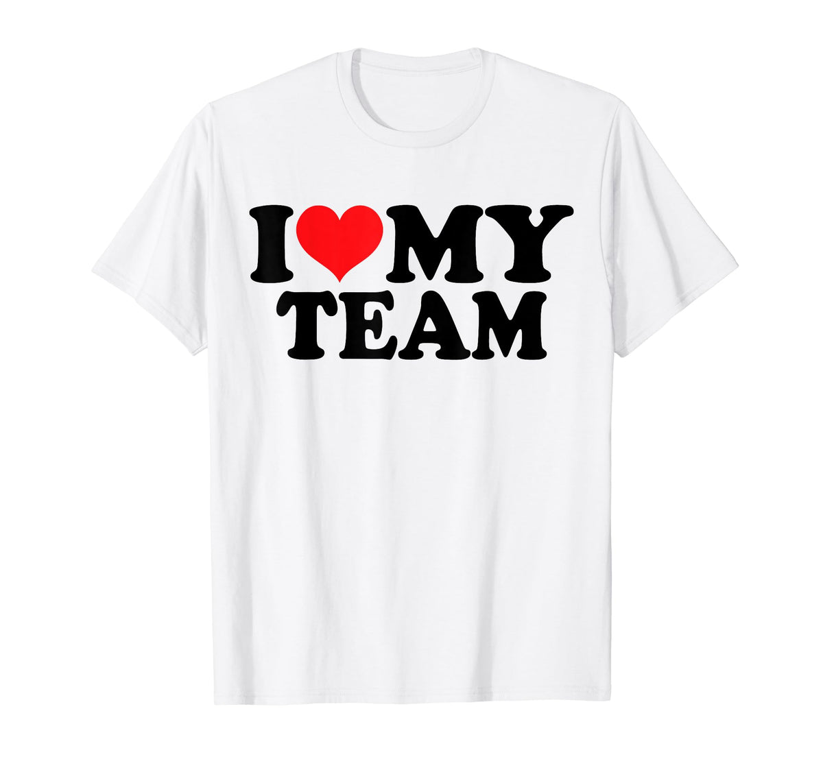 I Love My Team Baseball Basketball T-Shirt - Graphic Print Men Women