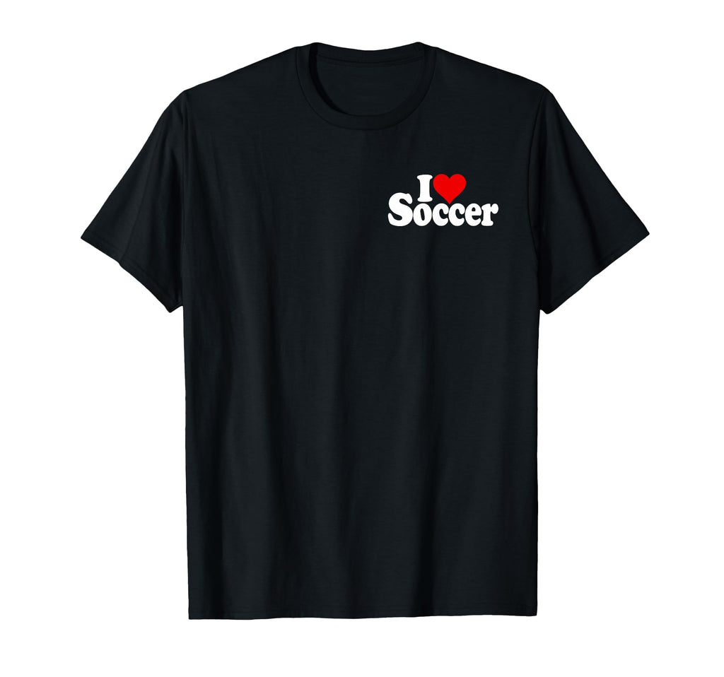 I Love Heart Soccer Football Sports T-Shirt - Fun Novelty Design Men Women