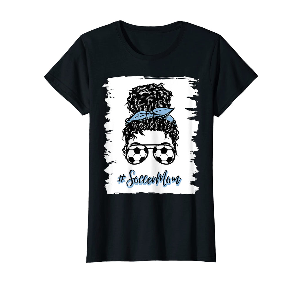 Womens Proud Soccer Mom Mama Ball T-Shirt - Casual Everyday Wear Unisex