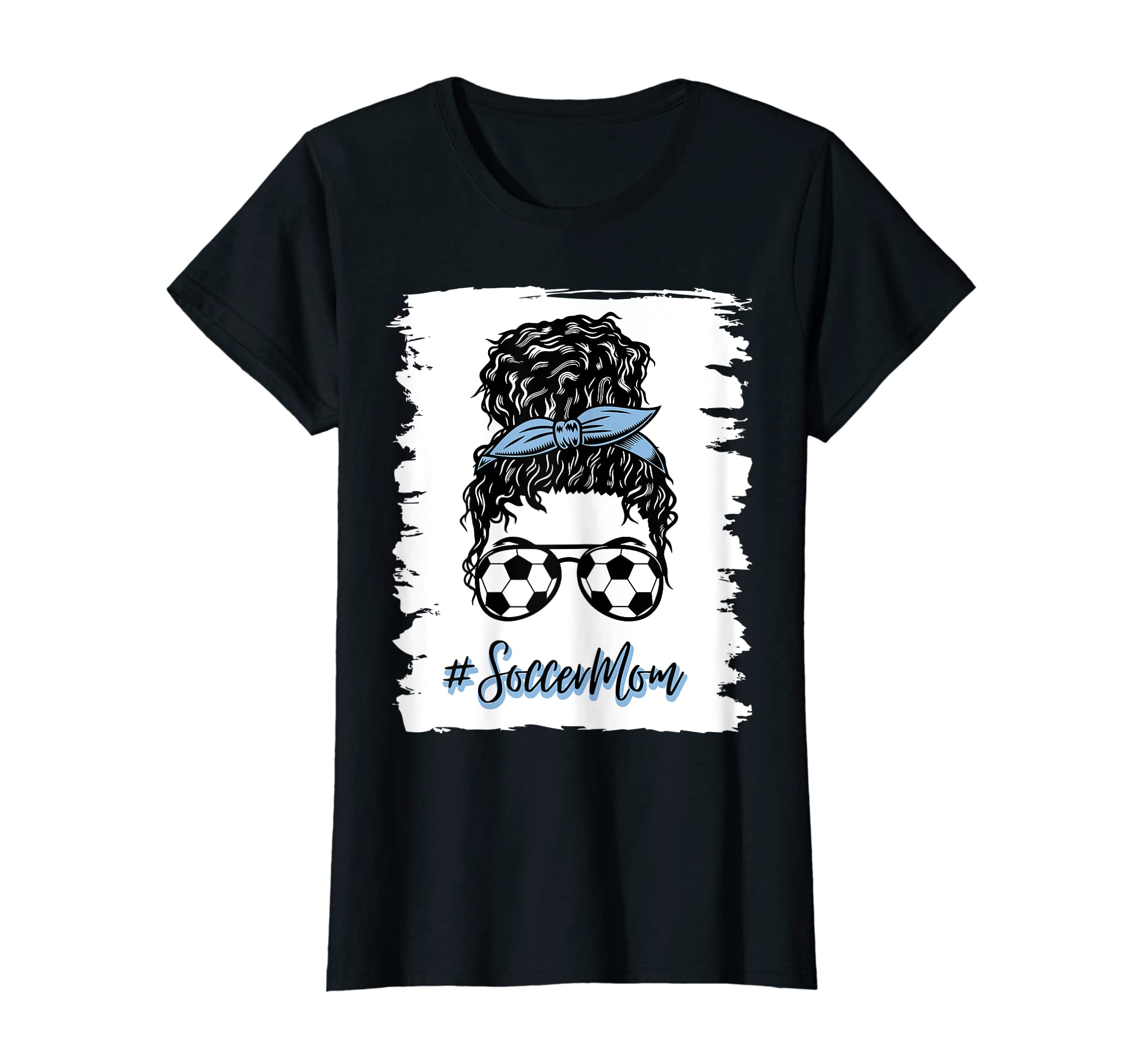 Womens Proud Soccer Mom Mama Ball T-Shirt - Casual Everyday Wear Unisex