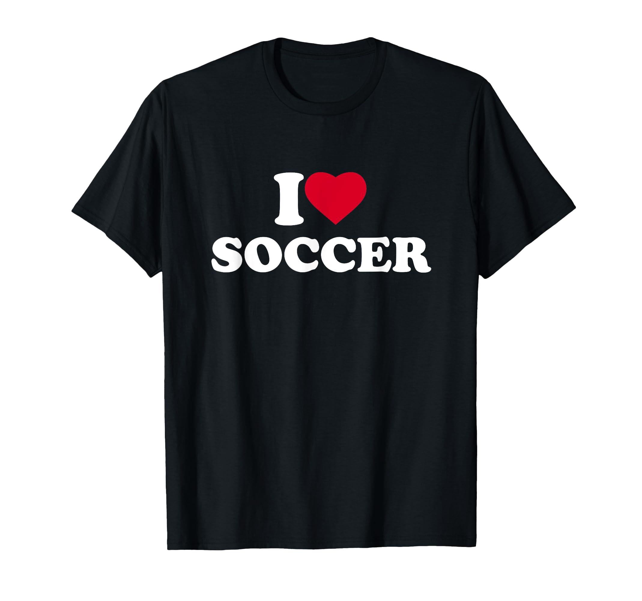 I Love Heart Soccer Lover Player T-Shirt - Graphic Print for Adults