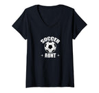 Soccer Auntfootballgoal Cheer Aunt Life T-Shirt - Graphic Print Men Women