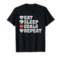 Eat Sleep Stop Goal Repeat Soccer T-Shirt - Aesthetic Graphic Men Women