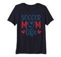 Womens Soccer Mom Life Soccer Mother T-Shirt - Streetwear Style for Adults